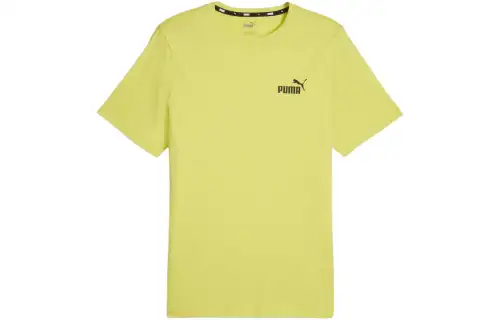 PUMA Essentials Small Logo Men's Tee T Shirt Men's Lime Green