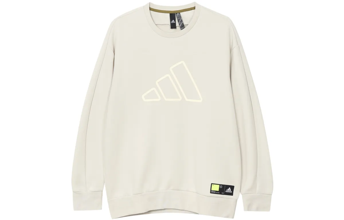 Adidas Sweatshirts Men's Bauxite Brown Crew Neck Moderate Other