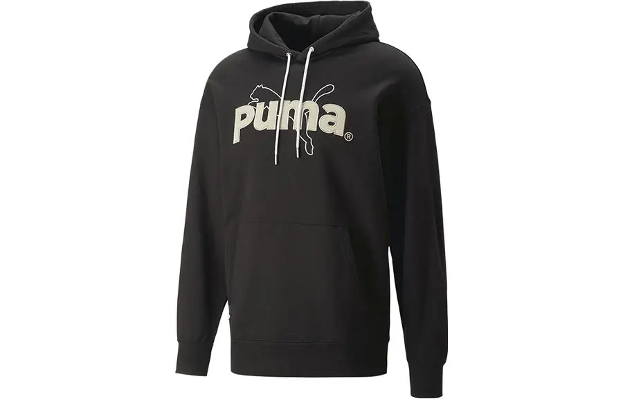 PUMA Sweatshirts Men's Black Hooded (Non-detachable) Moderate