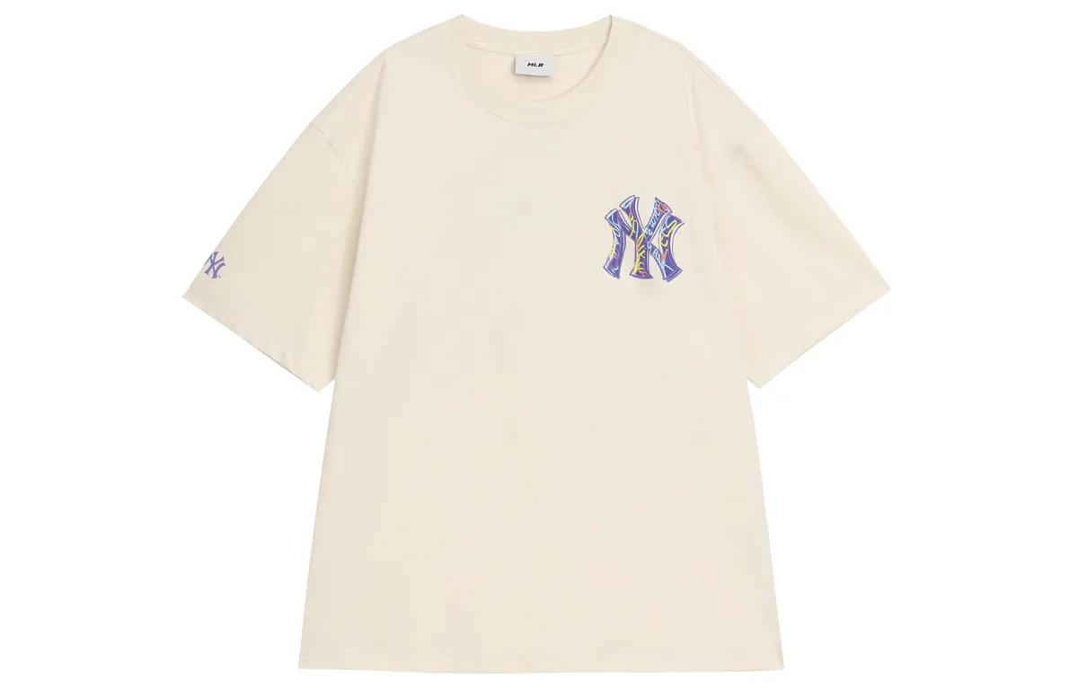 MLB New York Yankees T Shirt Unisex Dark Cream