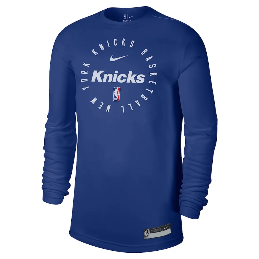 Nike x NBA New York Knicks T Shirt Men's Blue