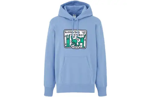 UNIQLO x Keith Haring X Tokyo Sweatshirt Unisex Aqua Blue
