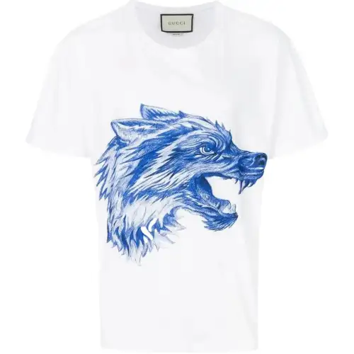 GUCCI T Shirts Men's White Crew Neck