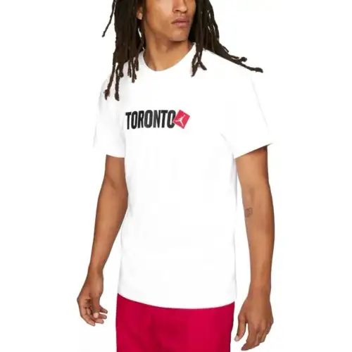 Jordan MJ Toronto City SS T Shirt Men's White