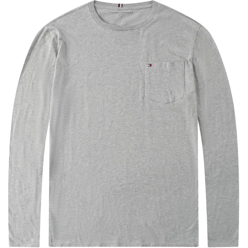 Tommy Hilfiger T Shirt Men's Light Gray