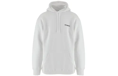 Vetements Sweatshirts Unisex White Hooded Moderate Regular