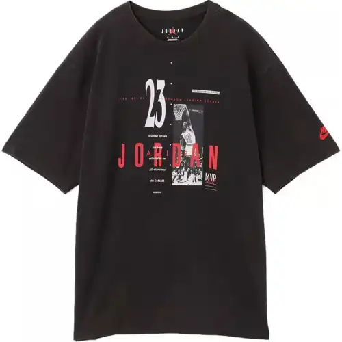 Jordan T Shirts Unisex Black Crew Neck Moderate