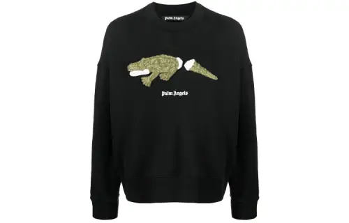 PALM ANGELS Crocodile Crewneck