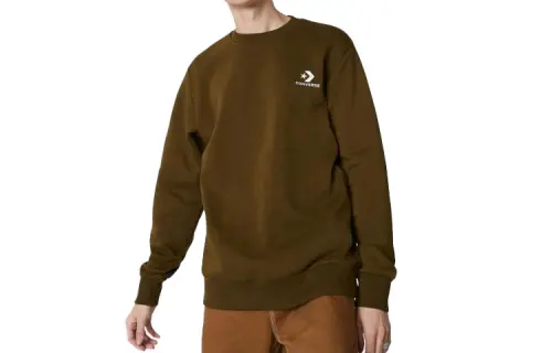 Converse Star Chevron Sweatshirt Men's Olive Green