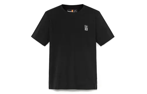 Timberland T Shirts Unisex Black Crew Neck Moderate Straight Fit