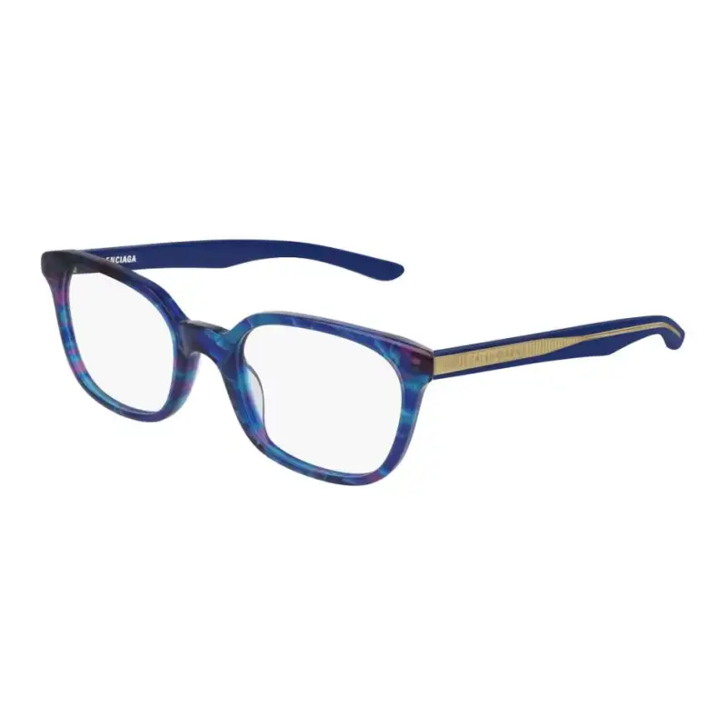 Balenciaga Balenciaga Original Design Plastic Irregular Optical Frame Unisex Couple Style Blue
