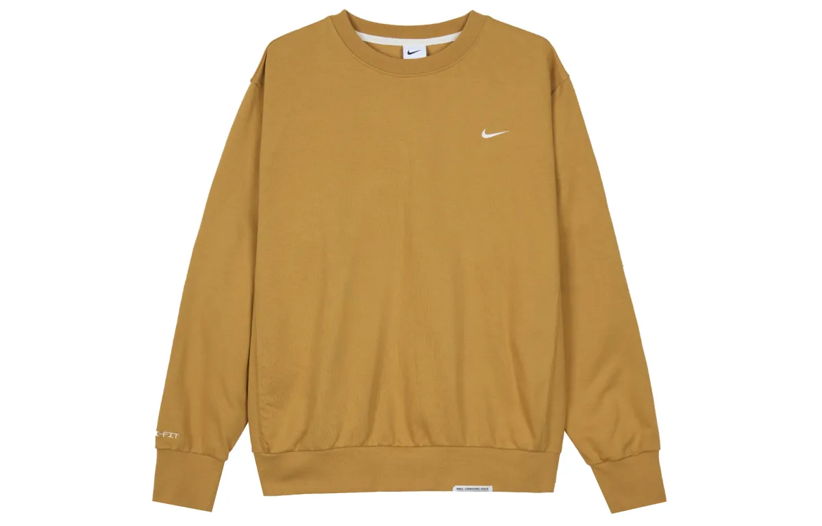Nike Sweatshirts Men's Orange Crew Neck Moderate Straight Fit