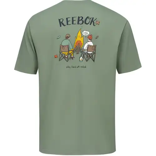 Reebok T Shirt Unisex Light Army Green