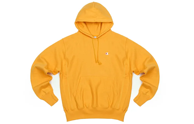 Champion Classic Small C Fleece Lined Pullover Sweatshirt US Version Unisex Gold