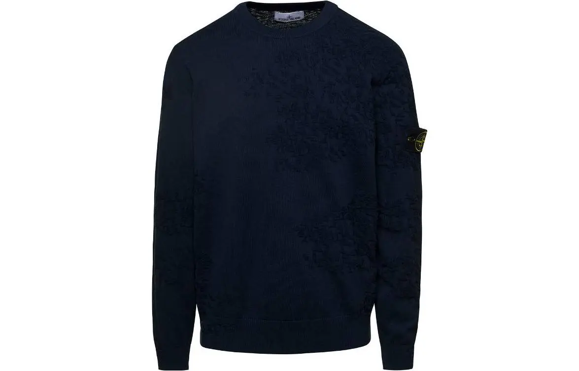 STONE ISLAND Sweatshirts Men's Marine Blue Crew Neck Moderate