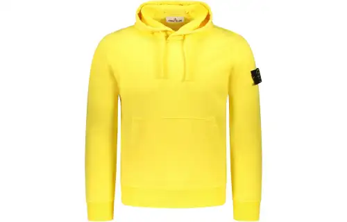 STONE ISLAND Sweatshirts Men's Yellow Hooded Moderate Regular
