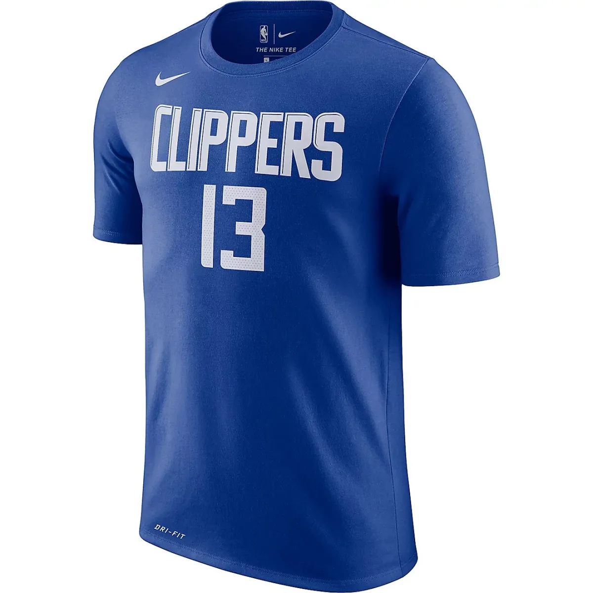Nike T-Shirts Men's Blue Crew Neck Moderate