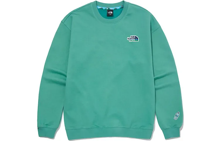 THE NORTH FACE Sweatshirts Unisex Green Crew Neck Moderate Regular