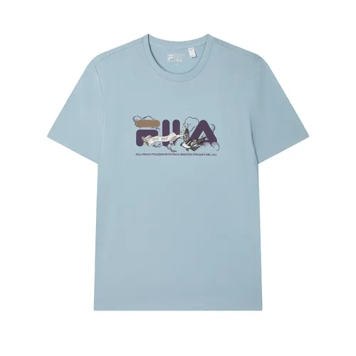 FILA Heritage T Shirt Men's Forget Me Not Blue