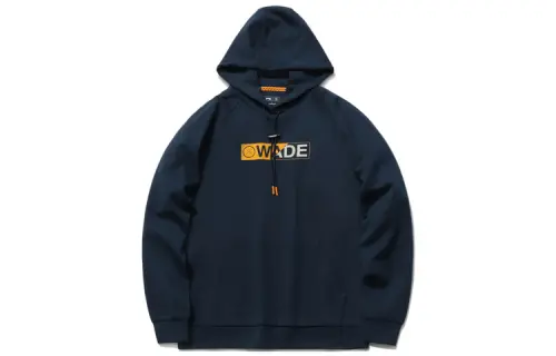 LiNing Wade Series Sports and Leisure Printed Hooded Sweatshirt Men's Guangdong Blue