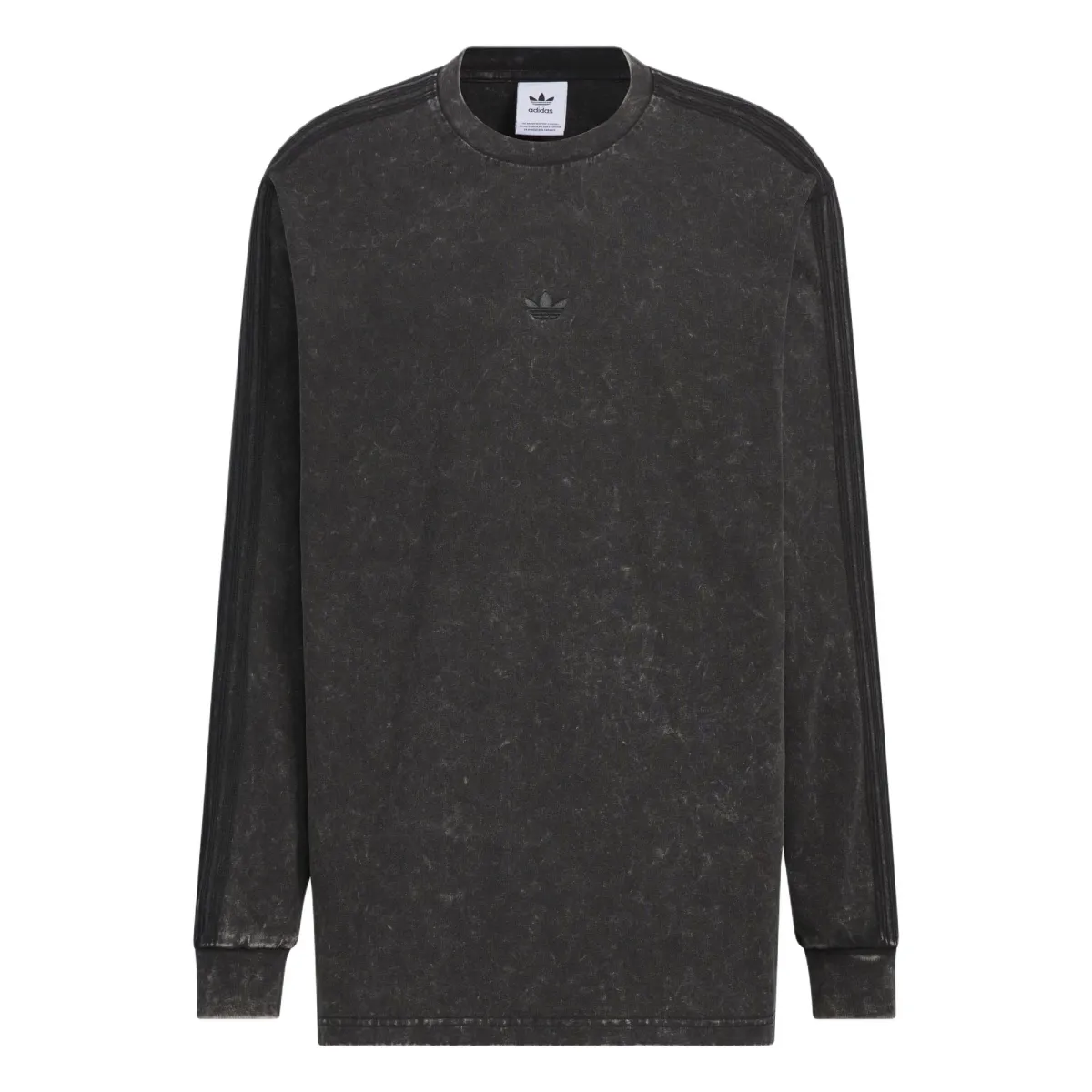 Adidas Originals WASHEDLONG SLEEVE TOP T Shirt Men's Black