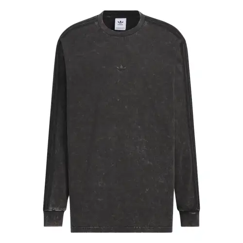 Adidas Originals WASHEDLONG SLEEVE TOP T Shirt Men's Black