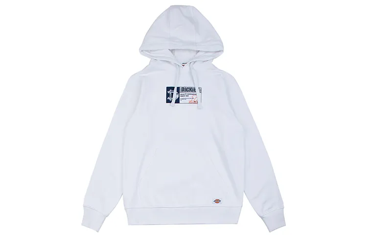 Dickies Sweatshirts Men's White Hooded Moderate Regular