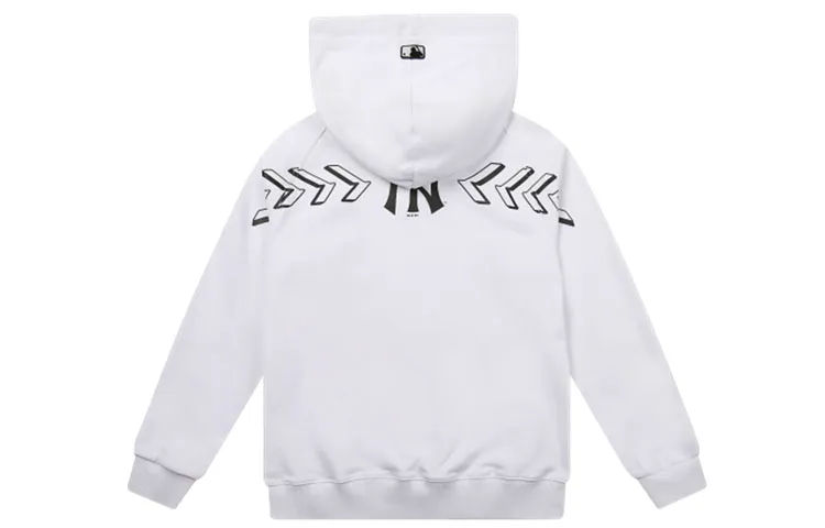 MLB Sweatshirts Unisex White Hooded (Non-detachable) Moderate