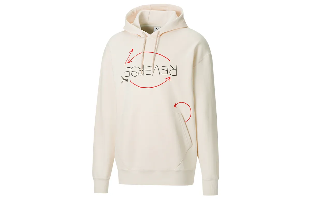 PUMA X Michael Lau Sweatshirts Men's Beige Hooded Moderate Regular