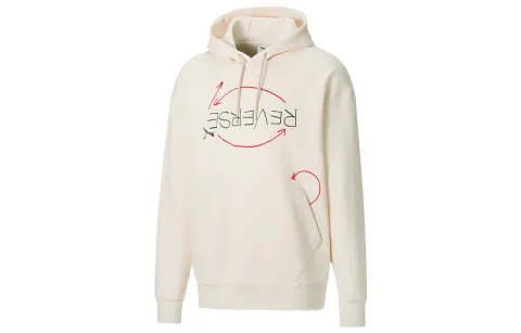 PUMA X Michael Lau Sweatshirts Men's Beige Hooded Moderate Regular