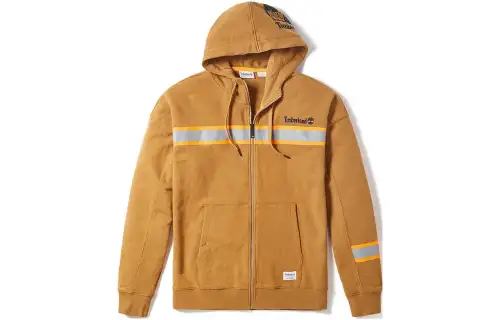Timberland Sweatshirts Men's Khaki Hooded Moderate Cardigan