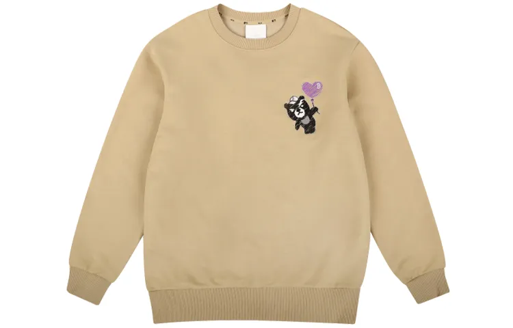 MLB Sweatshirts Unisex Khaki Crew Neck Moderate