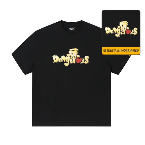 DANGEROUSPEOPLE T Shirts Unisex Crew Neck Moderate Straight Fit
