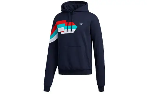Adidas Originals Sweatshirts Men's Blue Hooded Moderate Regular