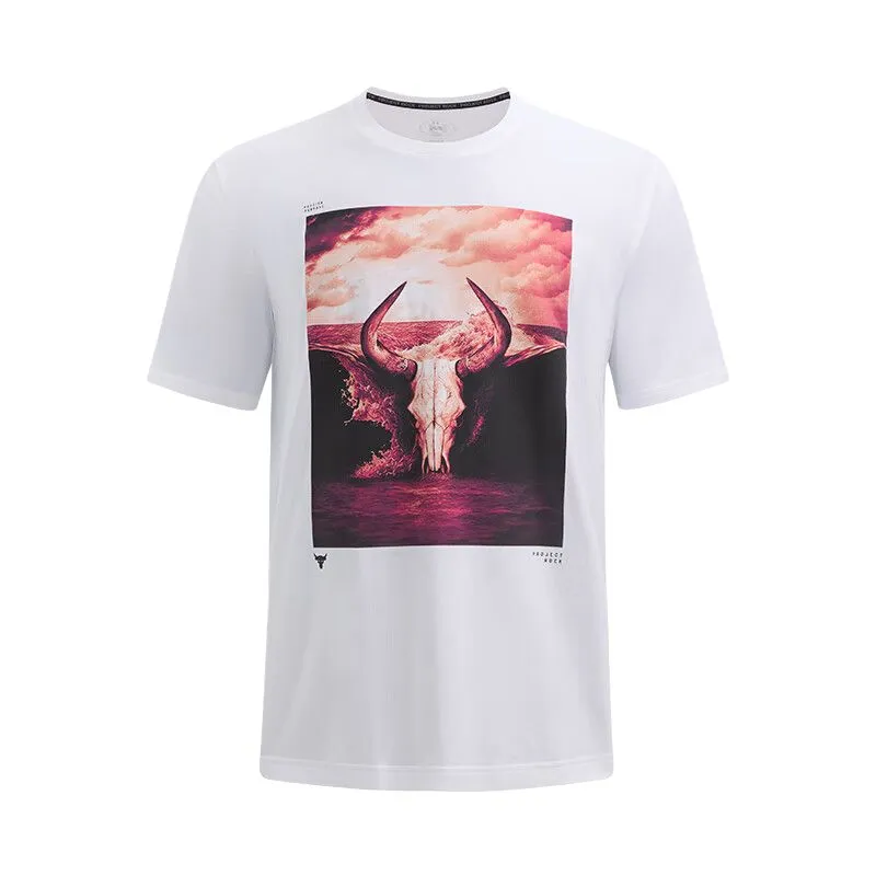 Under Armour Project Rock T Shirt Men's White