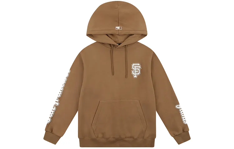 MLB Hooded Loose Fit Sweatshirt Unisex Brown