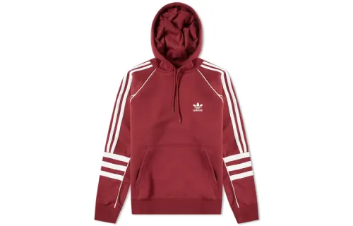 Adidas Originals Sweatshirts Men's Red Hooded Moderate Regular
