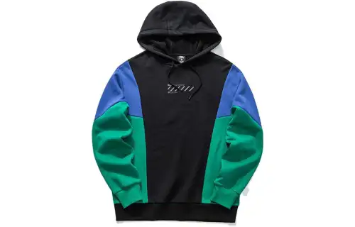 ANTA Life Collection Sweatshirts Men's Black Hooded Thickened Regular