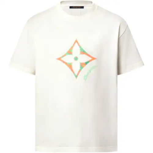 LOUIS VUITTON Monogram Flower 3D Gradient Print T Shirt