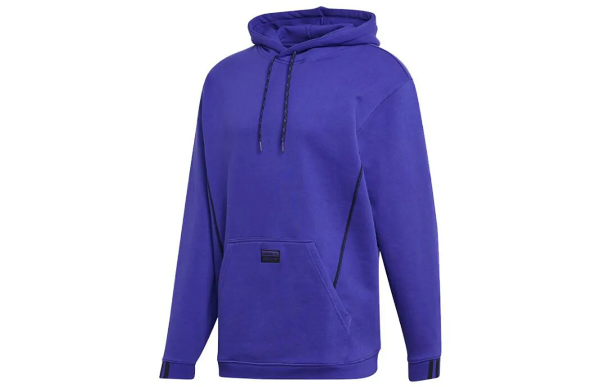Adidas Originals RYV Sweatshirts Men's Purple Hooded Moderate Regular