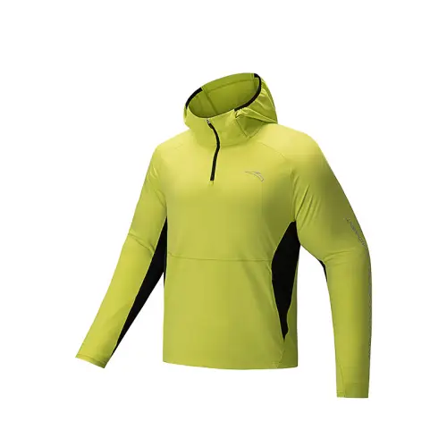 Anta Running Collection Hooded, Seamless, Breathable, Versatile, Casual, Fleece Lined, Thick, Long Sleeve