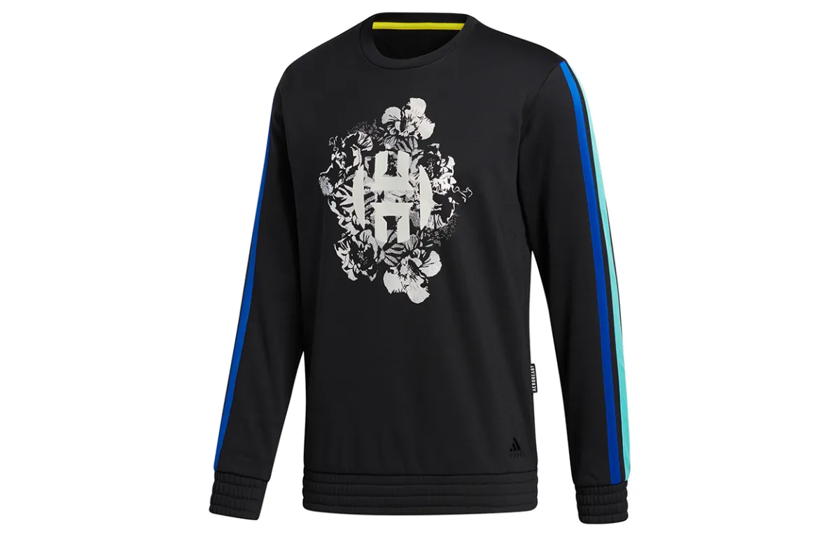 Adidas Sweatshirts Men's Black Crew Neck Moderate Regular