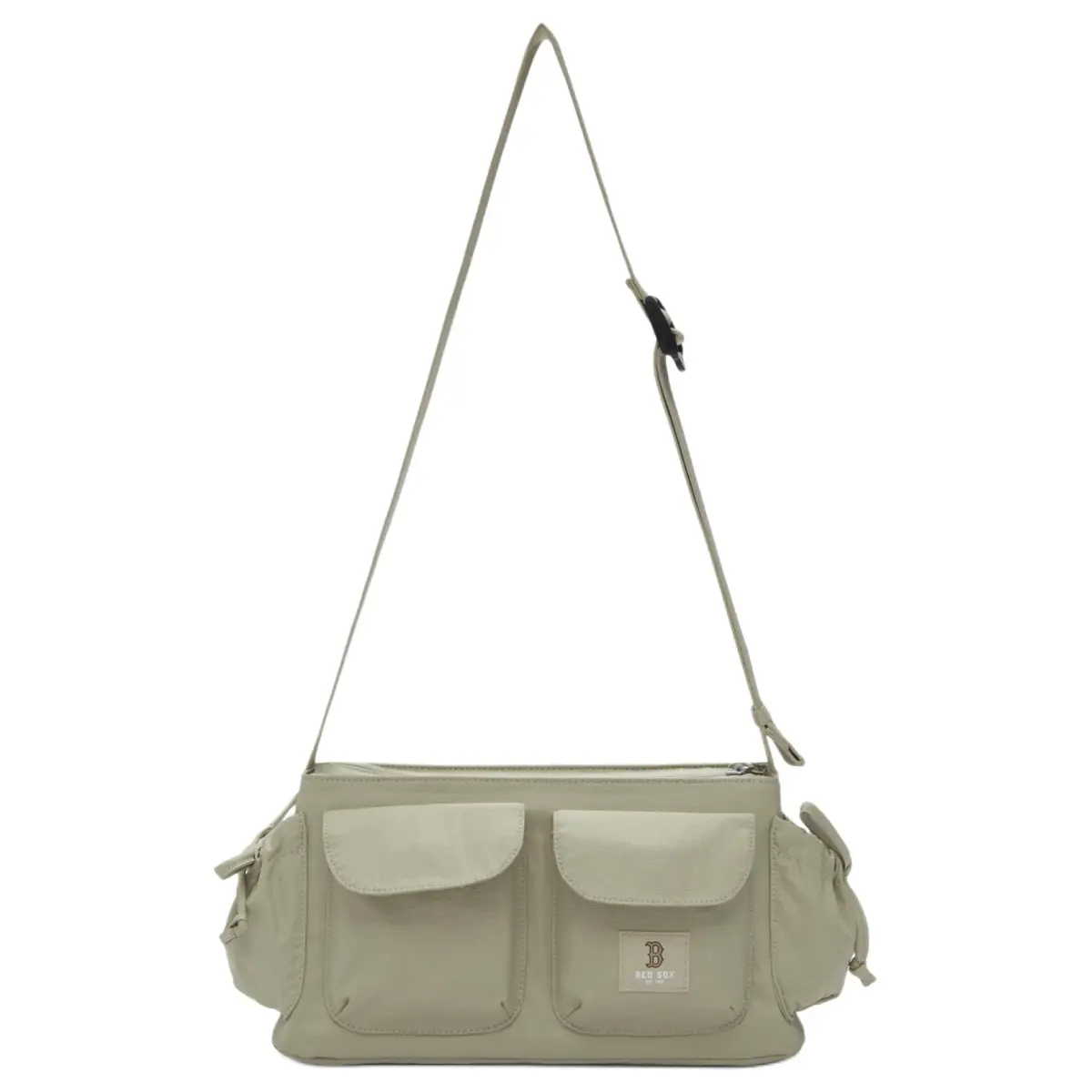 MLB Basic Boston Red Sox Polyester Crossbody Bags Unisex Khaki