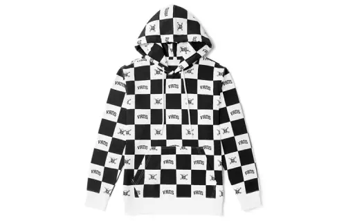 Vans Sweatshirts Unisex Black Hooded Thickened Regular