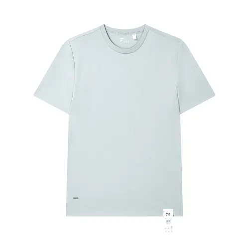 FILA WHITE T Shirt Men's Cloud Gray Green