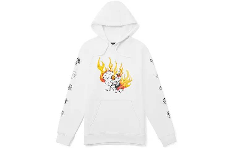 Vans Sweatshirts Unisex White Hooded Moderate Regular