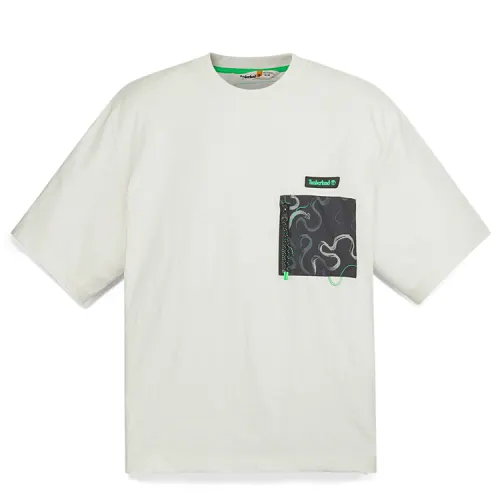 Timberland T Shirt Men's Vintage White