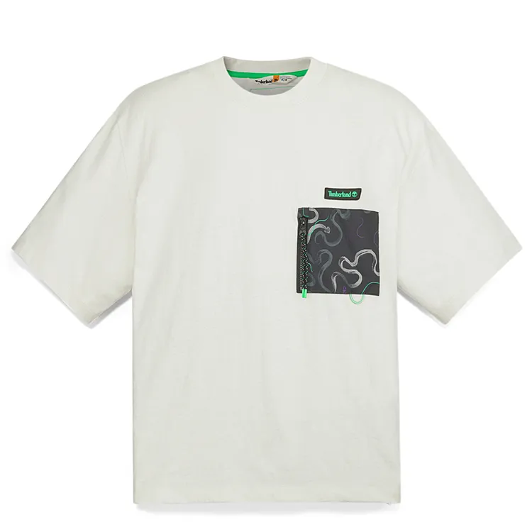 Timberland T Shirt Men's Vintage White