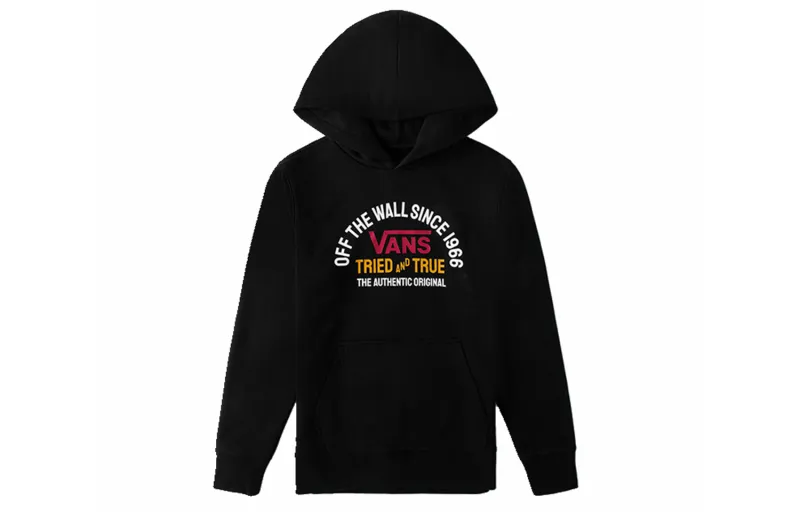 Vans Sweatshirts Unisex Black Hooded Moderate Regular