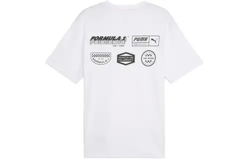 PUMA Drop Shoulder Sleeve T Shirt Men's White